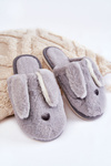 Жіночі хутряні тапочки сірі Remmi