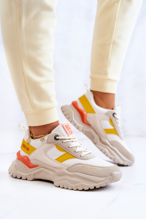 Жіноче спортивне взуття Big Star JJ274A411 біло-бежевий