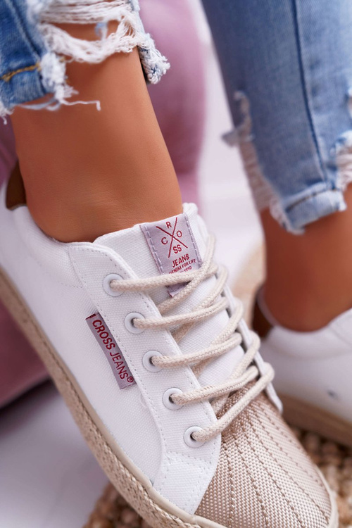 Жіночі кросівки Cross Jeans білі DD2R4095