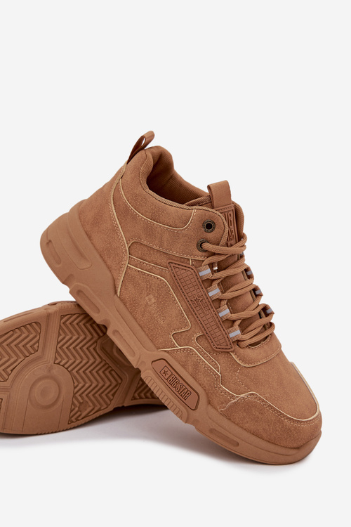 Чоловічі кросівки Big Star SS174281 HI-POLY SYSTEM Світло-коричневі