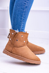 Жіночі утеплені чоботи Snow Boots Suede Camel Biggy