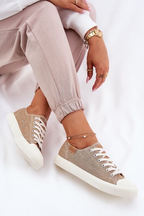 Жіночі Текстильні Кросівки Big Star RR274795 Бежеві