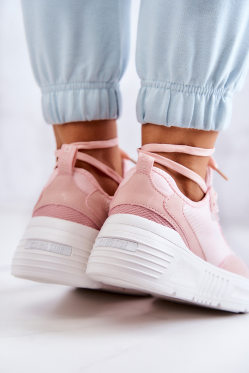 Модні кросівки Спортивне взуття Big Star JJ274595 Рожевий