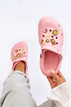 Жіночі поролонові тапочки Crocs з орнаментом Pink Marlett