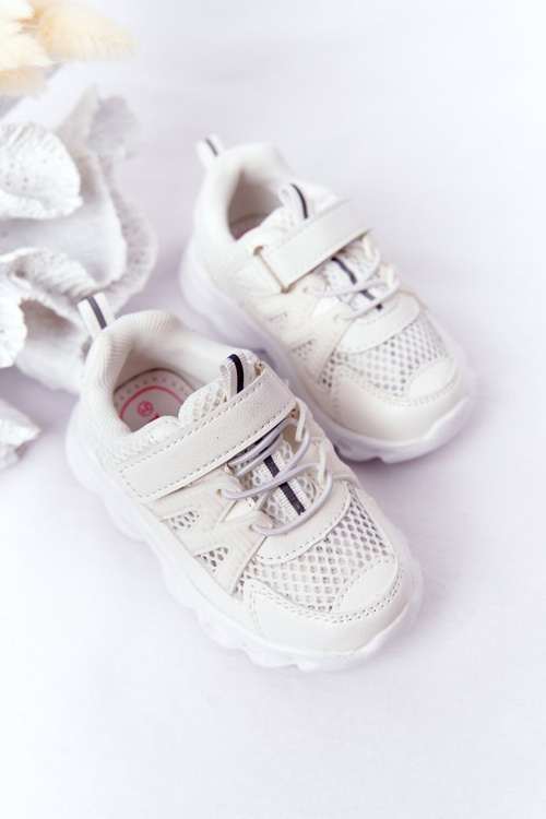 Дитячі кросівки з миготливою світлодіодною підошвою, білі, так круто!