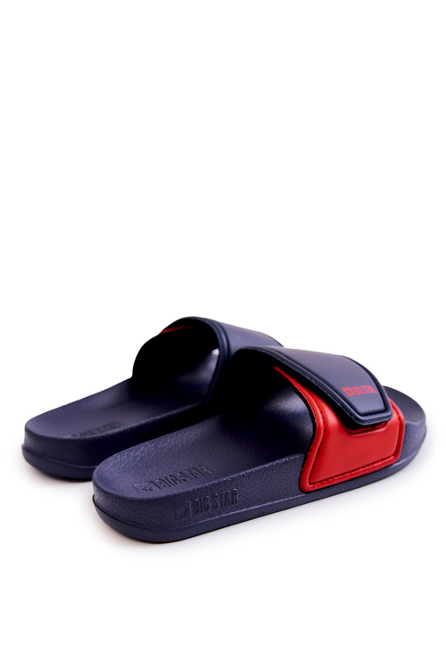 Світлі дитячі тапочки Big Star JJ374351 Темно-синій