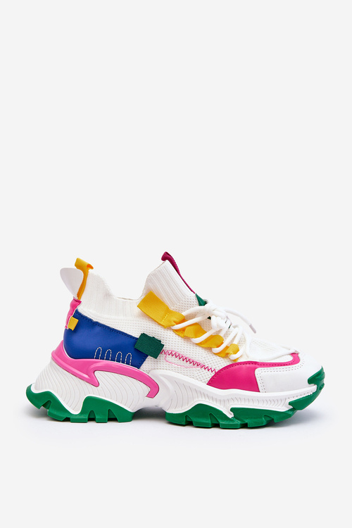 Жіночі кросівки біло-зелені Keaton