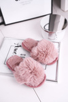 Дитячі тапочки з хутряною пудрою Рожевий сніжок