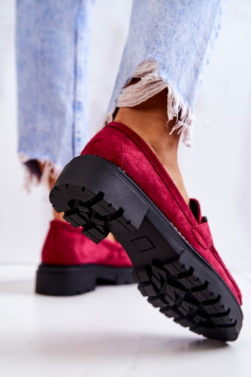 Замшеві лофери з декором La.Fi 210031FU-SU Фуксія