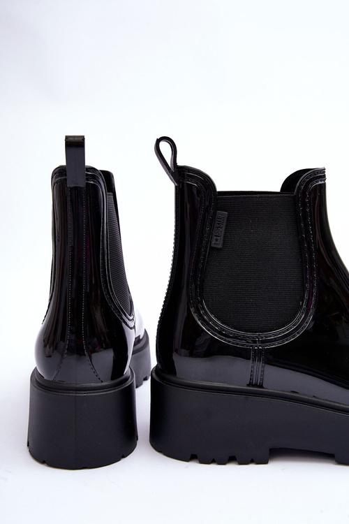 Глянцеві черевики на платформі Big Star MM274395 Чорні
