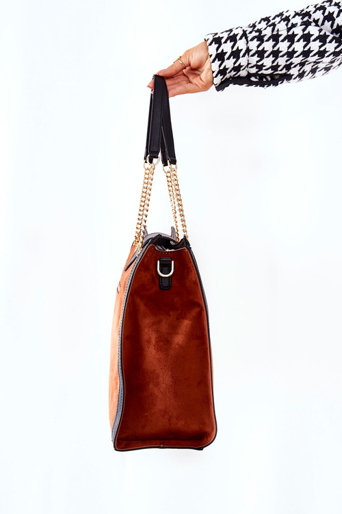 Сумка через плече NOBO L0830 Коричнево-чорна