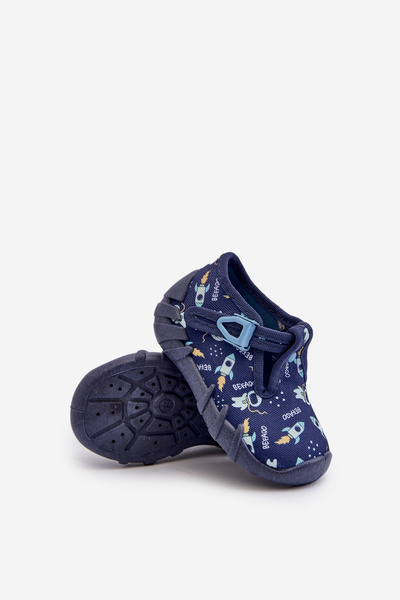 Зручні дитячі тапочки BEFADO 110N482 Navy