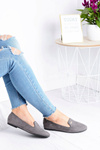 Жіночі сірі замшеві балетки Neala