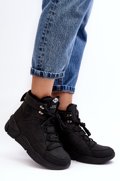 Чоботи жіночі на платформі Lee Cooper LCJ-23-44-1979L Чорні