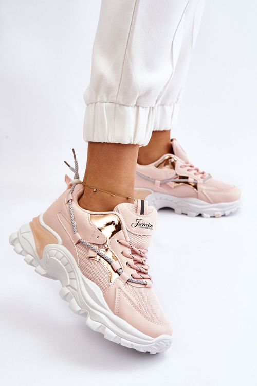 Жіноче спортивне взуття на платформі Pink Minea