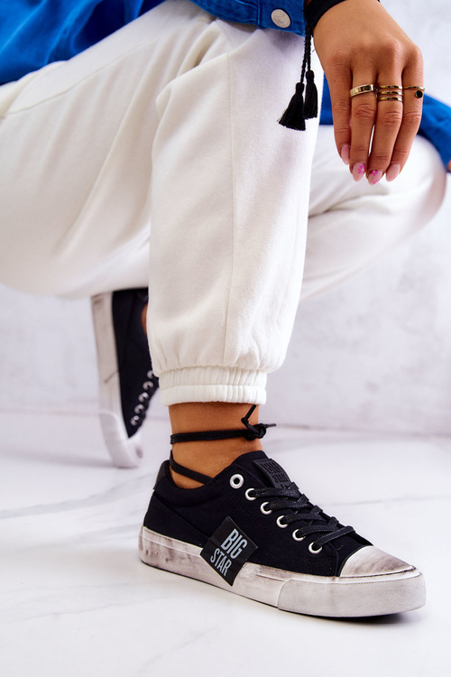 Жіночі кросівки BIG STAR JJ274354 Чорно-білі