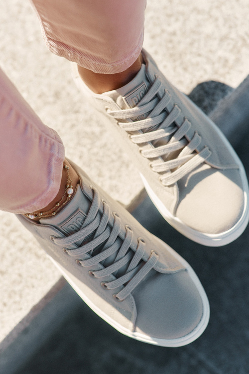 Жіночі Тканинні Кросівки На Платформі Big Star RR274465 Бежеві