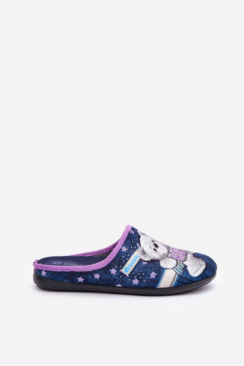 Жіночі домашні тапочки Penguins Inblu EC-81-004 Темно-синій