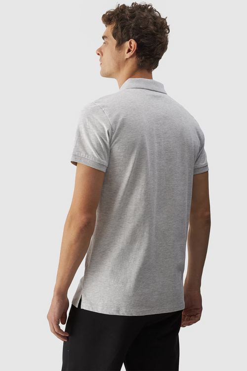 Чоловіча звичайна сорочка поло з логотипом 4F сіра 4FWMM00TPTSM316-27M