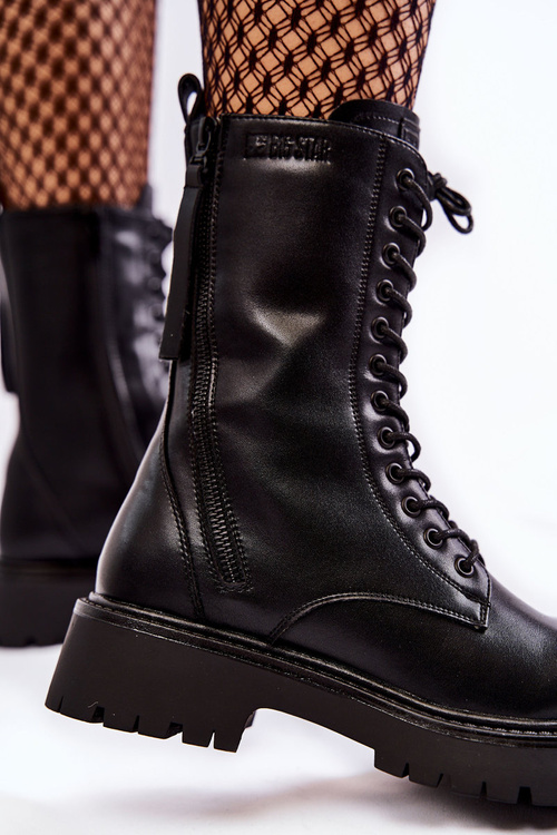 Шкіряні черевики Glany Big Star KK274494 Чорні