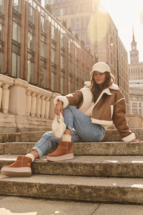 Жіночі замшеві зимові черевики Maciejka 06257-29 Коричневі