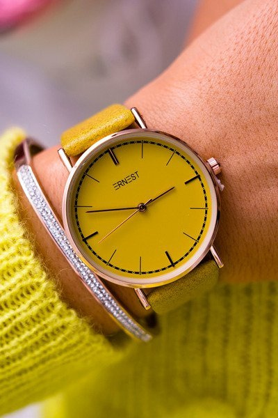 Жіночий годинник Ernest Yellow Belven