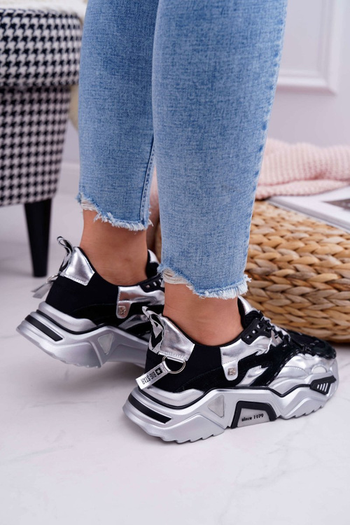 Жіноче спортивне взуття Big Star by Daniel Lopez Black Silver FF274A527