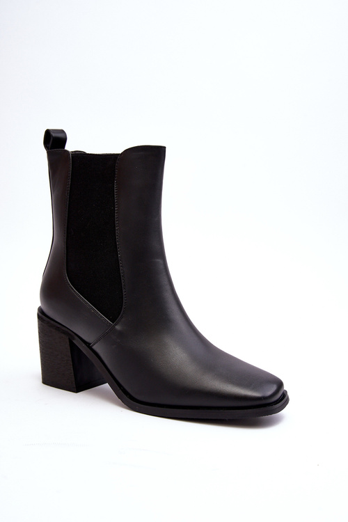 Жіночі ботильйони на високих підборах Чорні Creazza