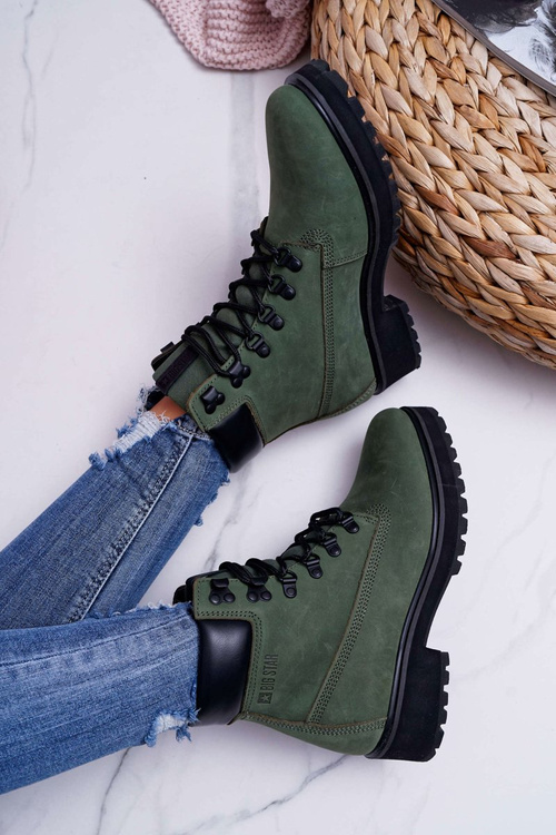 Жіночі чоботи Trappers Big Star Green EE274031