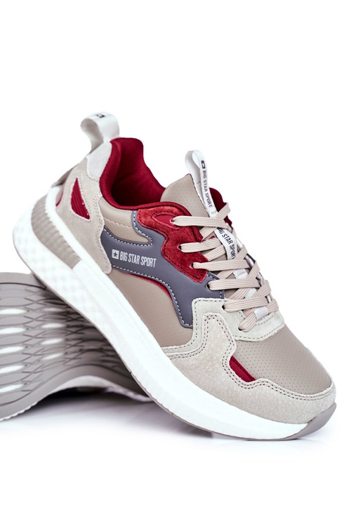 Чоловіче спортивне взуття Big Star Grey Burgund GG174463