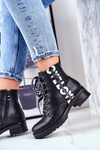 Жіночі черевики на плоскій підошві Black Verso