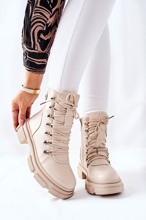 Жіночі утеплені чоботи Beige Perfect