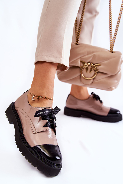 Лаковані туфлі Laura Messi 2441 Beige