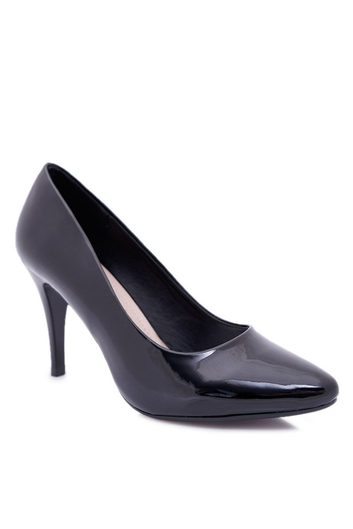 Туфлі на шпильці Sergio Leone Lacquered Black Greca