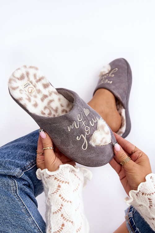 Блискучі жіночі тапочки Grey Geraja