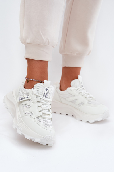 Жіночі Спортивні Кросівки На Грубі Підошві Білі Prononice