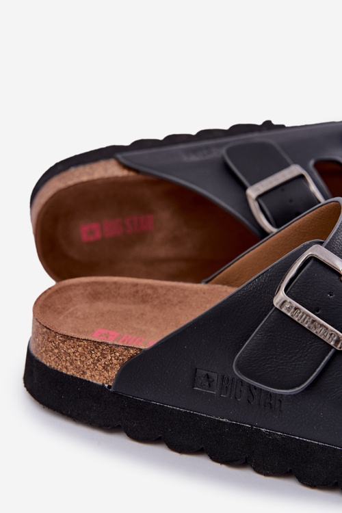 Легкі Чоловічі Сандалі З Пряжками Еко Шкіра Big Star NN174531 Чорні