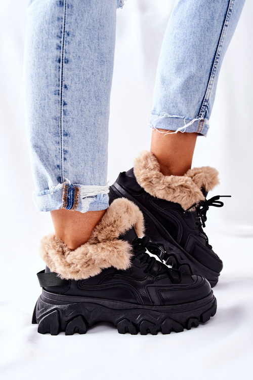 Жіночі утеплені чоботи Black Limerick