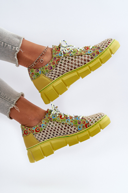 Жіночі шкіряні лофери Maciejka 05850-09 Лайм