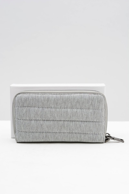 Великий сірий жіночий гаманець