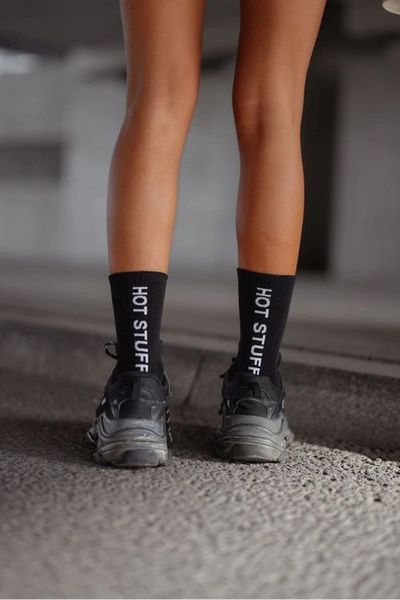 Бавовняні жіночі шкарпетки HOT STUFF Чорні
