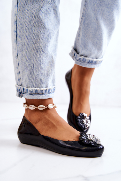 Жіночі ароматні гумові балетки ZAXY JJ285048 Чорні