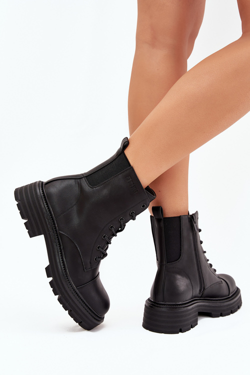 Утеплені жіночі робочі черевики Big Star OO274140 чорні