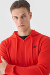 Чоловічий спортивний костюм худі на блискавці червоний 4FWMM00TSWSM1466-60S