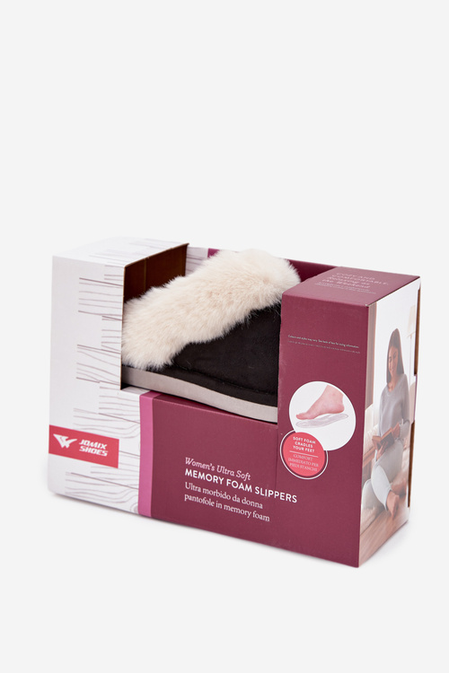 Жіночі тапочки з хутром Чорні Zanelia