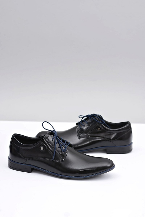 Чорні шкіряні елегантні напівчеревики Massimiliano