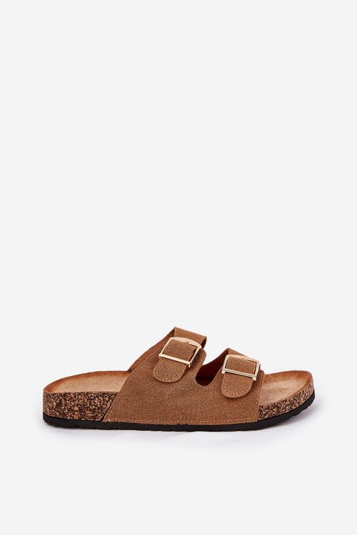 Жіночі Крокси На Пробковій Платформі З Золотими Пряжками Camel Lisavionea