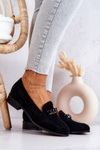 Замшеві туфлі лофери Black Yasmin
