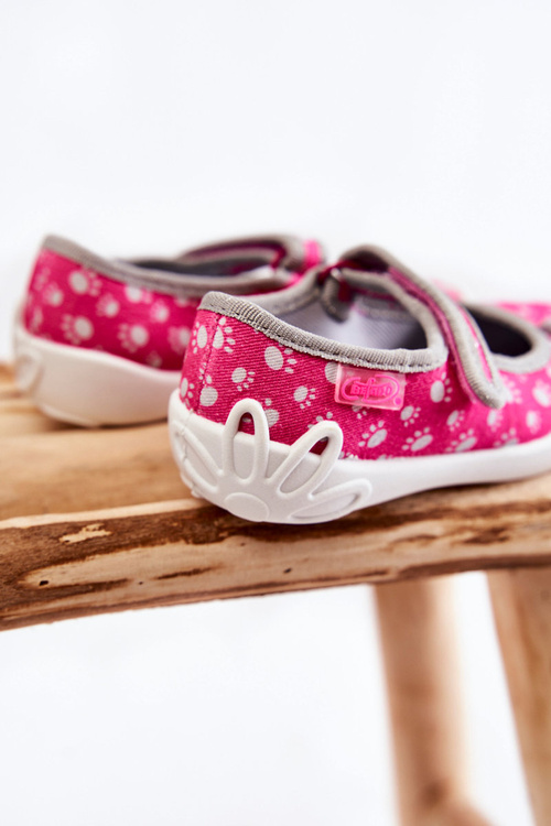 Дитячі тапочки балерини Befado з бантом 114X477 рожеві