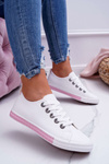 Жіночі кросівки біло-рожеві на ремінці Nigrid2